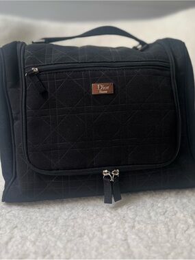 Dior Beauty Black Quilted Travel Toiletry Bag